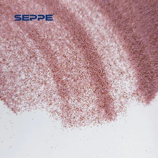SEPPE Garnet80Mesh Pink Abrasive 7.5-8H 80Mesh Natural 1Y Color Pink Origin China Model NO. SGA Trademark SEPPE HS Code 25132000 - Image 1