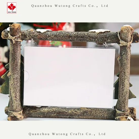 OEM Christmas Tree Photo Frame Indoor Decoration Resin Crafts - Image 2