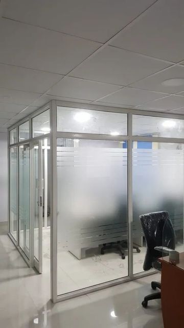 Office Aluminium Partition Work Pattern Plain Material Aluminium Panel Thickness 4mm Aluminium Grade 6061 Glass Thickness 6 - Image 3