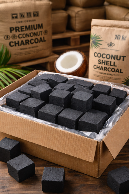 coconut shell charcoal – product photo 2, product detail gallery