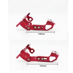 CNC Process Aluminum Motorcycle License Plate Frame Adjustable Aircraft License Plate Frame - Image 4