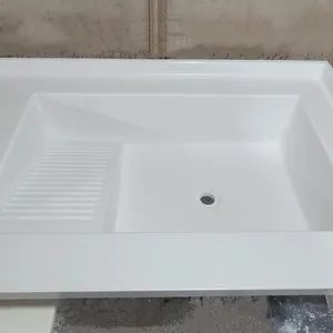 Luxurious White Marble Acrylic Solid Surface for Kitchen Sinks - Image 5