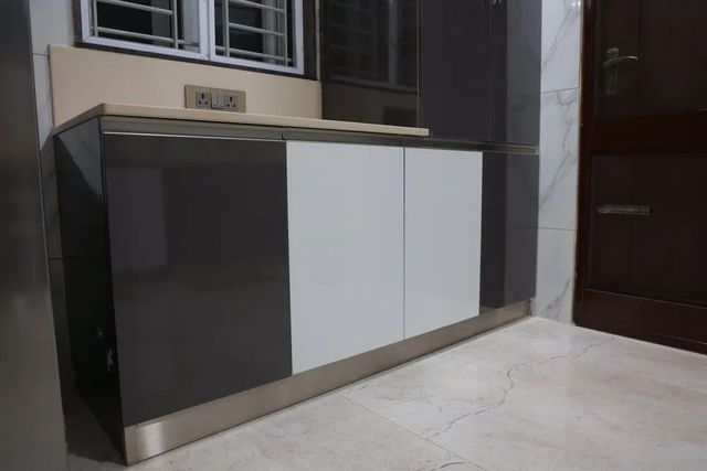 Commercial Kitchen Designers, Restaurant Interior Finishing Polished Brand Magical Designs Color Brown and White Work Done Wood Work & - Image 5