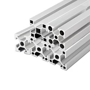Industrial Aluminum Workstation Production Line Worktable with Shelf - Image 2