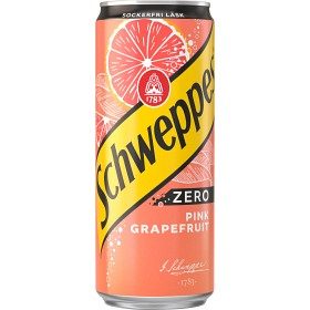 Schweppes Pink Grape Tonic Zero Drinkmix Burk 33cl - Image 1