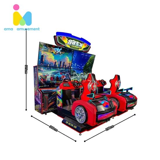 2025 New Racing Car Game Machine 65 "Dual Screen Racing Video Arcade Game Machine 3D Car Racing Game for Sale - Image 5
