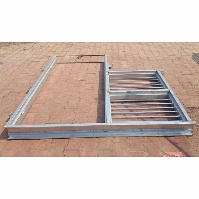Iron Gp / gi sheet Outdoor Gate Frame Material Iron Shape Rectangular Open Style Hinged Material Grade 6061 Frame Thickness - Image 1