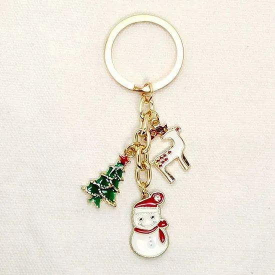 Christmas Hot Sale Metal Enamel Cartoon Style Promotion Gift Model 3D Souvenir Design Personalized Decoration Keychain - Image 4