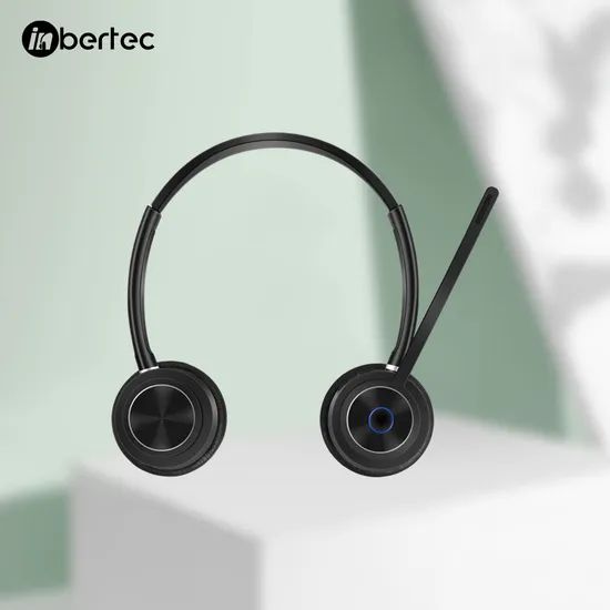 Noise-Cancelling Contact Center Bluetooth Wireless Headset with Multifunctional Buttons - Image 1