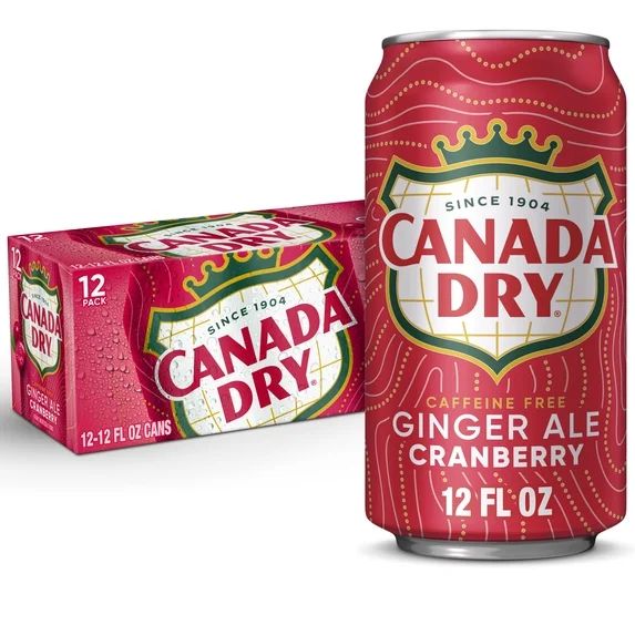 CANADA DRY CRANBERRY GINGER ALE CN, 12OZ/12PKX2 - Image 1