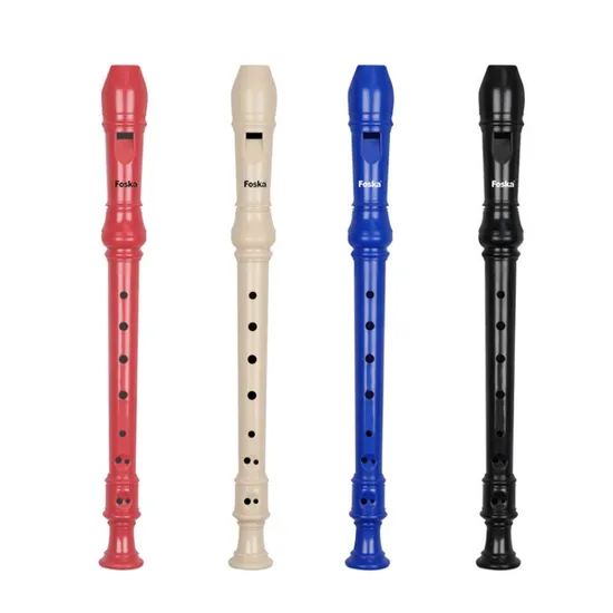 Foska Kids Musical Recorder Flute for Fun Learning ODM Welcome OEM Welcome MOQ 1 Carton Material ABS Length 33.1cm Holes 8 - Image 5