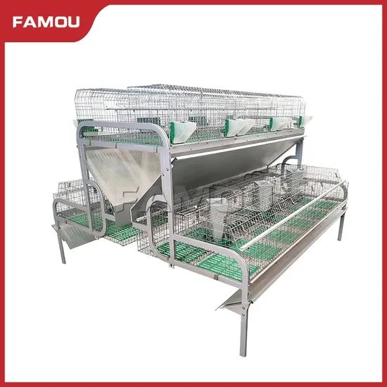 6 Stack Rabbit Cage Famou Poultry Farm House Equipment Non Toxic a Type Rabbit Stacking ...