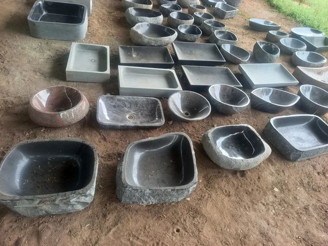 Granite Stone Wash Basin Shape Oval Color Black Material Stone Durability High I Deal In New Only Is It Customised Yes Surface Finish - Image 7