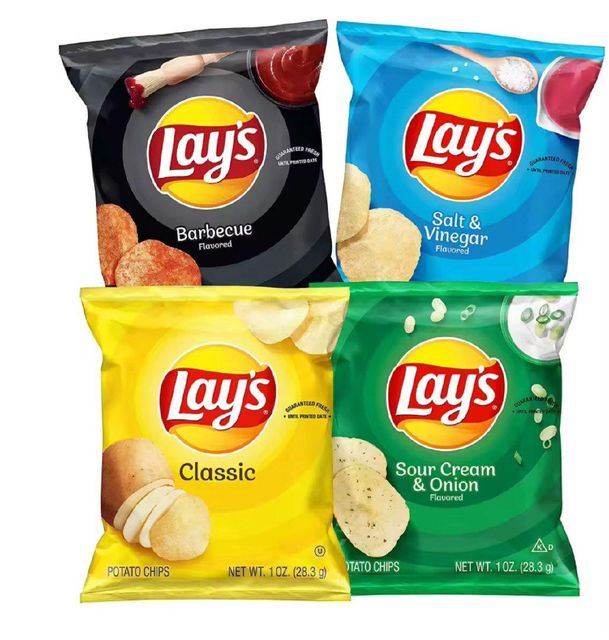 Lay's Potato Chip Variety Pack Supplier , Salted Potato Chips,1.5 Ounce (42.52 G) Each, 40 Packs Counts Bulk Supplier - Image 1