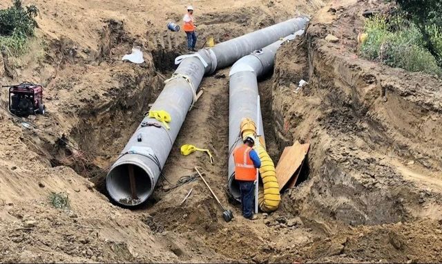 Steel Drainage Pipeline Construction Service Material Steel Type Water - Image 2
