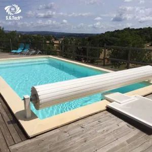 Above Ground Pool Cover System Automatic Rigid Slatted Pool Cover - Image 5