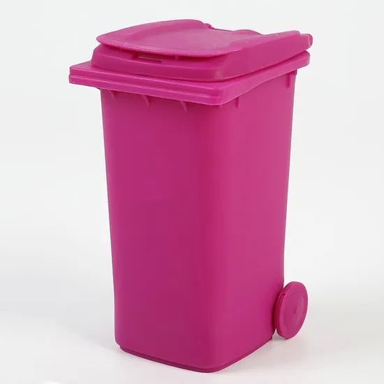 Promotional Gift Plastic Mini Waste Containers, Mini Trash Can Pen Holder - Image 1