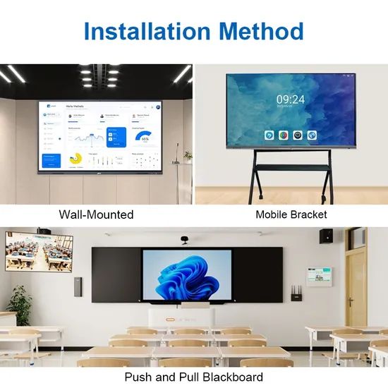 75 Inch Interactive Flat Panel Smart Board for Teaching Classroom ...