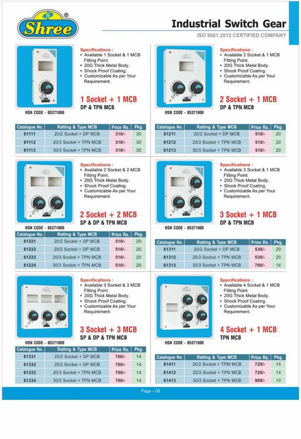 Electrical Distribution Box, Number of Sockets/Ways: 2 Way, 16A - Image 3