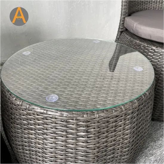 All Weather Resistant Colorful Cushions Balcony Dining Set for Visual Pop Terrace Outdoor Restaurant Rattan Wicker Furniture - Image 6