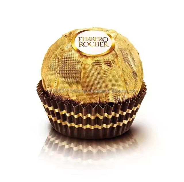 Handmade Art Paper Divider Ferrero Rocher Truffles Protein & Energy Chocolate Gift Box with Embossing and Recyclable - Image 1