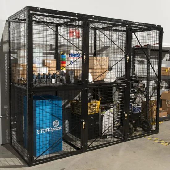 Single Tier and Double Tier Welded Wire Mesh Storage Lockers - Image 5