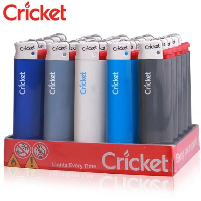 Custom Logo Disposable Cricket Lighters Original Colored Refillable Plastic Design Classic Style for Cigarette Wholesale - Image 4