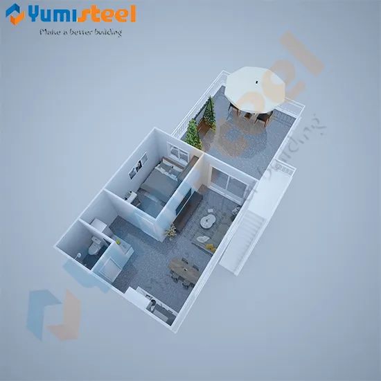 Customized Quick Built Container Villas for Living Trademark Yumi Model NO. CTN04 HS Code 9406900090 Origin Xiamen, China - Image 5