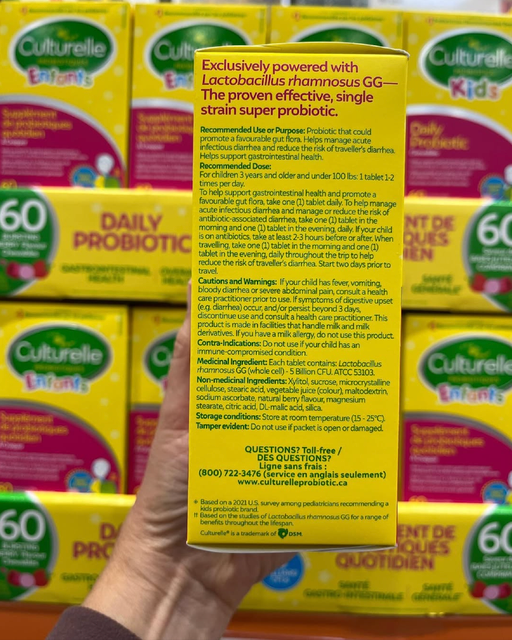SUPPORTBEST BRAND CULTURELLE KIDS Purely Probiotics – 60 Gluten-Free Chewable Tablets - Image 1
