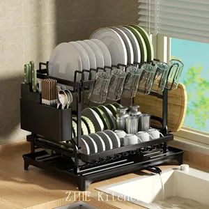 Kitchen Storage Rack Floor Standing Cookware Kitchen Supplies Appliances Storage - Image 2