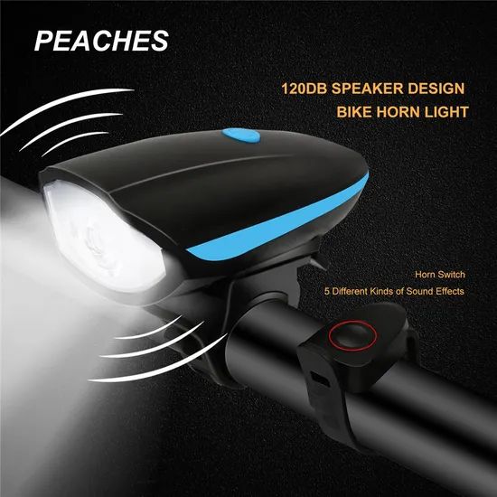 Multifunctional Night Riding Highlight Bike Accessories Speaker Bicycle Light with Horn - Image 4