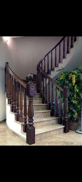 Panel Wooden Staircase Railings Color black Design Panel Thickness all Material Wood Position Stairs Aesthetic Warm And - Image 1