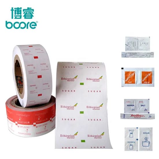 Custom Logo Size Packaging Film Roll PE Coated Sugar Pepper Salt Package - Image 4