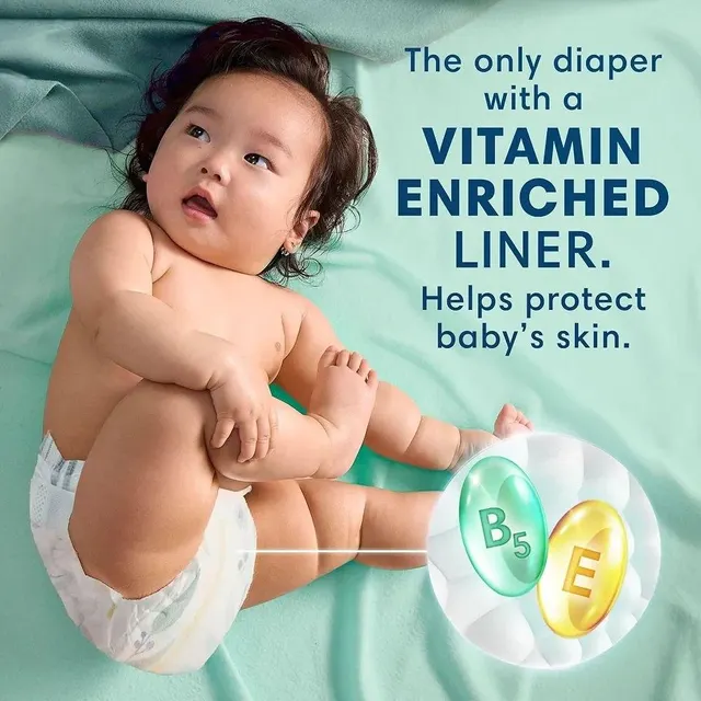 Pampers Pure Protection Baby Diapers – Plant-Based & Hypoallergenic - Image 2