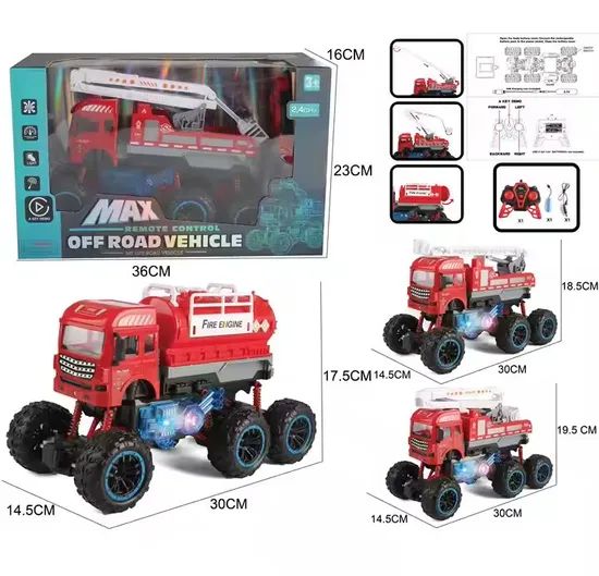 Engineering Inertial Model Climbing Remote Control Toy Car Origin China Function R/C Power Battery Size Miniature Net Weight - Image 3
