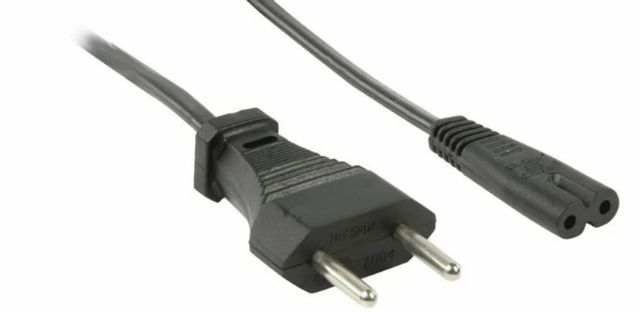 2 Pin Power Cable Cable Color Black Voltage Range 110v-250v Current Rating 2-4a, 2A-4A Compatible SMPS Compatible Design Feature Fully - Image 2