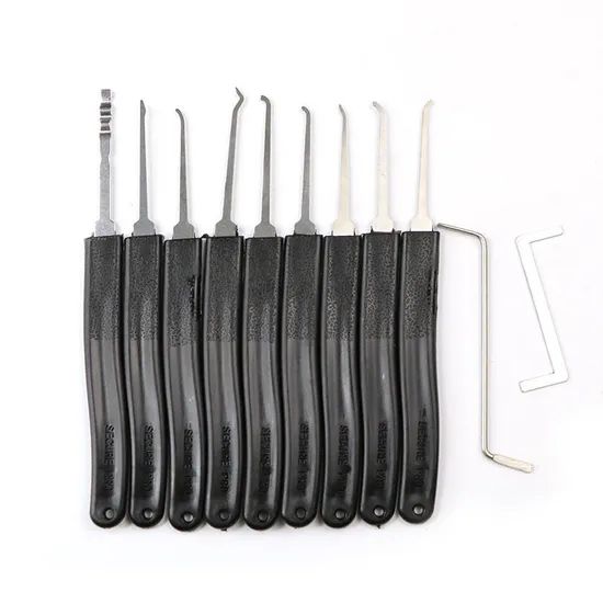 11 PCS Supplies 1 Transparent Lock Professional Practice Locksmith Lock Pick Set - Image 3