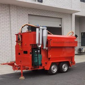 Broken Road Pavement Repair Hot Bitumen Recycle Machine in Highway - Image 4