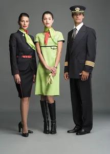 Fashion Uniform for Airline Members MOQ 1 Usage Body Color Pure Origin China Gender Women's Colour Customed Model NO. ab061 - Image 1