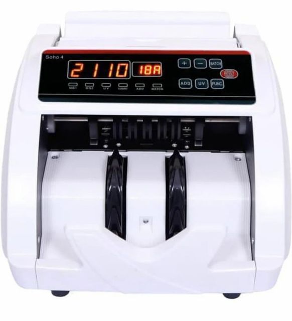 Cash Counting Machines Display Type LED Batch Setting Yes Accuracy Accurate Machine Type Portable Power Supply 230 V AC Processing Speed - Image 3