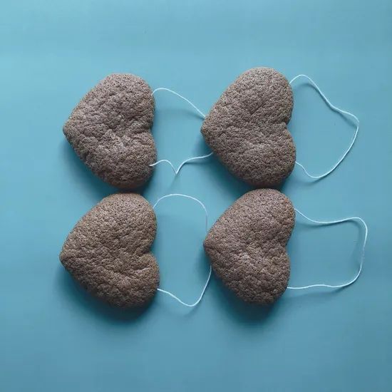 Konjac Facial Sponge Charcoal Konjac Sponge for Body Biodegradable - Image 3