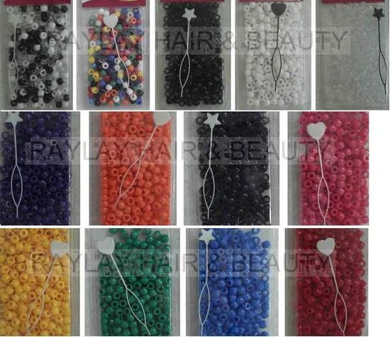 Hair Plastic Beads Type Chain Shape Round Material Plastic - Image 1