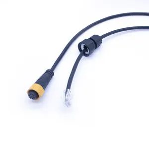 Customized M16 to RJ45 Waterproof 8 Pin Connector Male Female Pairing Plug for LED Light Signal Extension Cable Wire Harness - Image 2
