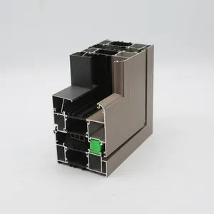 Custom Doors Windows 6063/6061 90Series T3-T8 Powder Coating Silver 1Y CE ISO SGS GH - Image 4