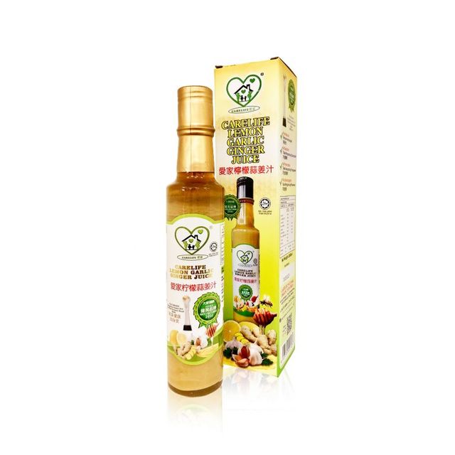 Malaysia best selling apple cider LEMON GARLIC GINGER JUICE 280ml for enhance the body immune system - Image 1