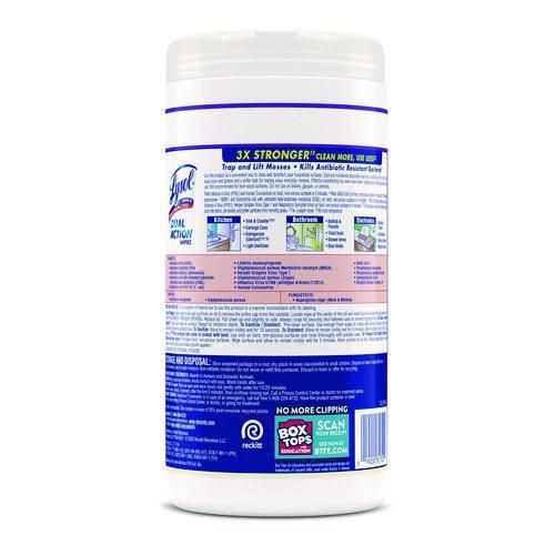 Lysol Dual Action Disinfecting Wipes, Citrus Scented, Multisurface, 75ct - Image 4