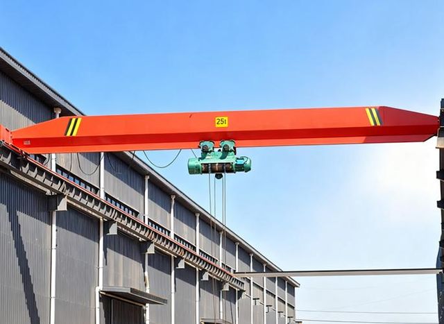 Indoor Single Beam 5 Ton Bridge Overhead Crane with Hoist - Image 3