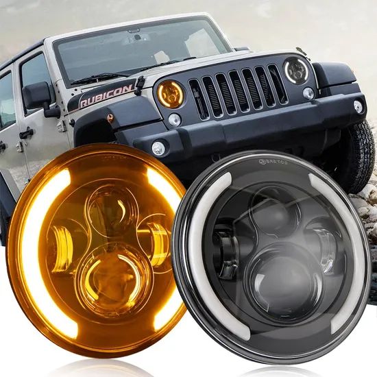 RGB Turn Signals for Wrangler with Yellow and White Two-Color Aperture Skull LED Headlights - Image 6