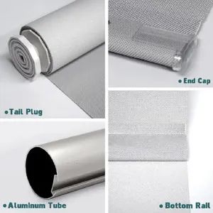 Automatic Electric Motorized Remote Control Windows Blackout Roller Blinds - Image 4