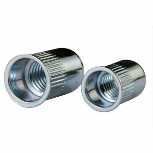 Mild Steel Rivet Insert Nut Shape Round Threaded Yes Hardness 30-40 HRC Material Mild Steel Technique Hot Rolled Feature Corrosion - Image 1